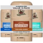 Dr. Squatch Mini Deodorant, Aluminum Free Deodorant Men (0.5oz. 3-Pack)