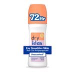 Dry Idea Unscented Roll On Deodorant & Antiperspirant for Women - Hypoallergenic for Sensitive Skin, 2X Longer Sweat Protection*, 72Hr Odor Protection, Womens Deodorant, 3.25oz
