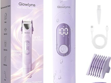 Dual Head Bikini Trimmer for Women, Electric Razor IPX7 Waterproof