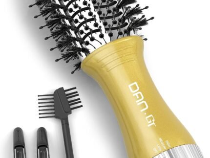 Dual Voltage Travel Blow Dryer Brush Volumizer for Smooth Blowout,120–240V