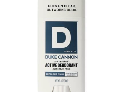 Duke Cannon Midnight Swim Aluminum Free Deodorant for Men – 3 oz