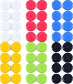 Elcoho 24 Pack Contact Lens Cases Contact Lens Holder Box Left/Right Eyes Contact Lens Container, 6 Colors