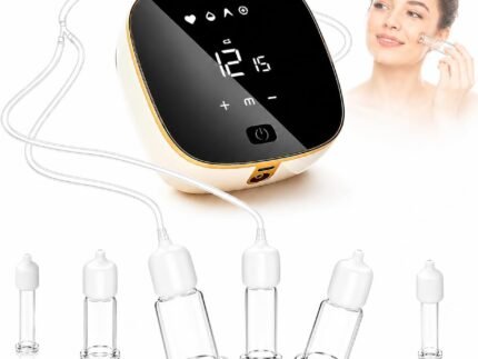 Electric Facial Cupping Set for Face, Gua Sha Massager with 6 Glass Cups