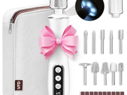 Electric Nail File Drill Cordless 2000 mAh Rechargeable 10-Speed Nail Filer