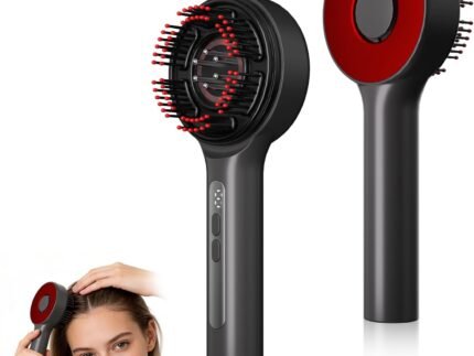 Electric Scalp Massager with 3-in-1 Hair Oil Applicator, Cordless Head Massager IPX7 Waterproof, Portable Scalp Brush for Deep Relaxation, Home, Travel & Shower Use