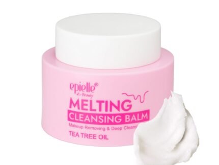 Epielle Melting Cleansing Balm Oil Cleanser – Tea Tree Oil Makeup Remover for Face, Gentle Deep Pore Cleanser, Waterproof Mascara Remover, Sensitive Skin Safe, 1.05oz