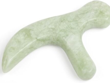 Ewin24 Natural Jade Foot Massager Acupuncture Point Massage Foot Care Therapeutic Relief Tool
