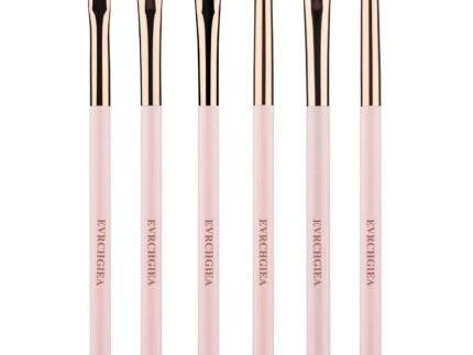 Eye Makeup Brush Set, 6 Pcs Professional Blending Eyeshadow Makeup Brushes for Concealer Eyebrows Eyeliner, Soft Hairs & Wood Handle