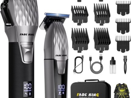 FADEKING® Hair Clippers for Men, Cordless Barber Clipper & Trimmer Kit