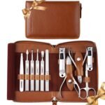 FAMILIFE Stainless Steel Manicure Set 11-in-1 Professional Nail Clipper Kit