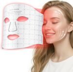 FDA-Cleared LED Light Therapy Mask, 7-Color Red Light Therapy for Face Anti-Aging, Wrinkle Reduction & Acne, Rechargeable Soft Silicone Home Skincare Device