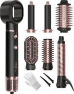 FMZ 7-in-1 Air Wrap Hair Styler, Ionic Blow Dryer Brush & Curler