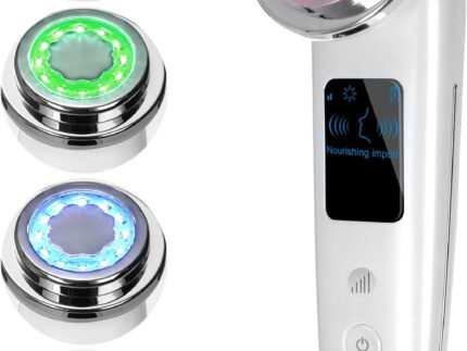 Face Massager Electric Face Lifting 4 in 1 Facial Massager Anti Aging Skin Tightening Firming Skin Care Tools (White)