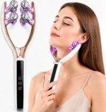 Face Massager Tool Microcurrent Device: Facial Sculpting Lymphatic Drainage Massager with Light Therapy for Enhanced Lift & Tighten.（White）