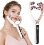 Face and Tmj Massager with 8-Roller, Vibration Beauty Device