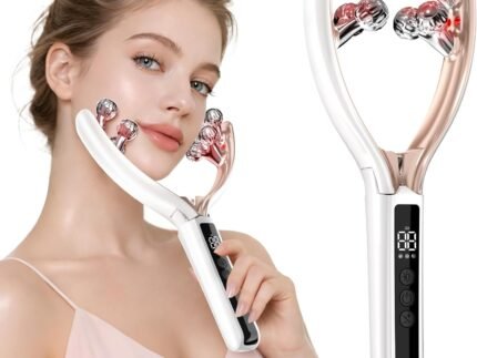 Face and Tmj Massager with 8-Roller, Vibration Beauty Device