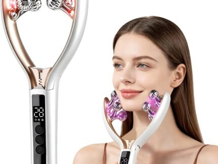 Facial Massager, Face Roller TMJ & Jaw Relax Massage Tool, Facial Contouring Shaping Massage Device for Women, Rechargeable for Home & Travel Use