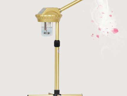 Facial Steamer Professional, Steamer for Face on Wheels Gold
