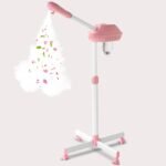 Facial Steamer Professional,Steamer for Face on Wheel,(Pink&White)