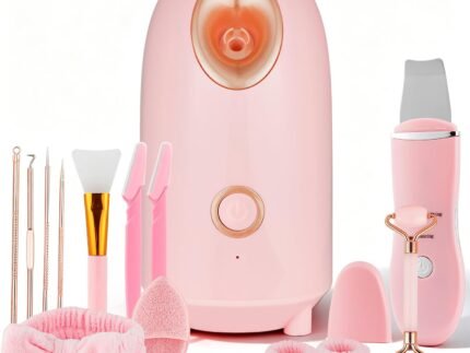 Facial Steamer Spa Kit with 8 Skin Care Tools