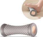Foot Massage Roller Manual Trainer for Relieve Plantar Fasciitis Heel & Foot Arch Pain and Deep Tissue Massage Multi-Functional Feet Massages Trigger Point Therapy Reflexology Tool Gray