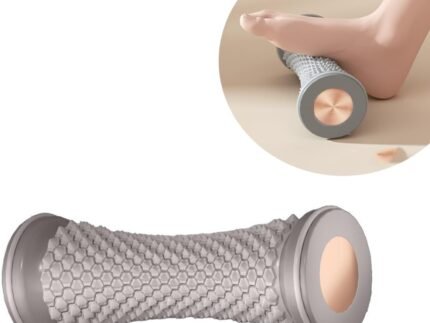 Foot Massage Roller Manual Trainer for Relieve Plantar Fasciitis Heel & Foot Arch Pain and Deep Tissue Massage Multi-Functional Feet Massages Trigger Point Therapy Reflexology Tool Gray