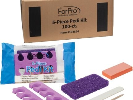 ForPro 5-Piece Pedi Kit, 100ct, Individually-Packed Pedicure Set