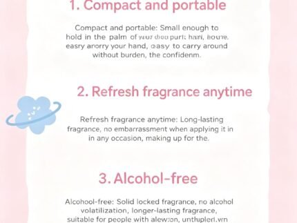 Fresh Flower Season Solid Perfume Set, 4g Each, 3 Piece