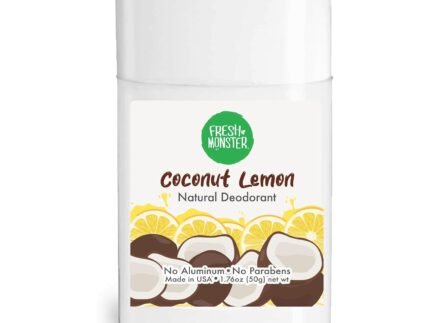 Fresh Monster Kids Natural Deodorant, Coconut Lemon, 1.76 oz