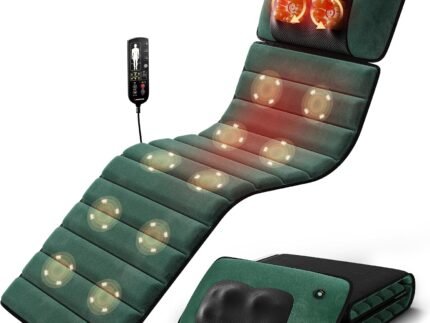 Full Body Massage Mat with Heat, 10 Motors, Detachable Massager Pad