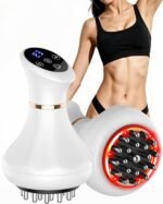 GDQ Lymphatic Drainage Massager, 9-Level Cellulite Massage Tool 21 Massage Nodes, Red Light, Heat & Vibration, Advanced Level Control, for Belly, Arms, Thighs & Full-Body Care