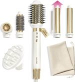 GLAMUP Dual Voltage 6-in-1 Extra Long Wrap AirCurler Hot Air Styler