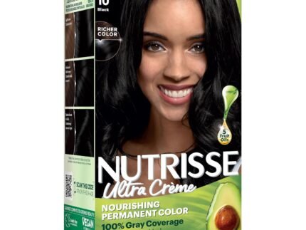 Garnier Nutrisse Ultra Crème Hair Color, 10 Black, 1 Count