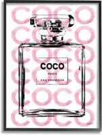 ‘Glam Perfume Bottle Brand Text’| Framed Giclee Art