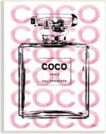 ‘Glam Perfume Bottle Brand Text’| Wall Plaque Art