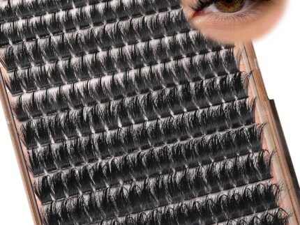 Goddvenus Manga Lash Clusters With Spikes Wispy Cluster Eyelash Extensions Fluffy Anime Eyelashes Clusters Reusable Faux Mink Fairy Individual Lash Extension (D Curve 12-18mm 204 pieces)