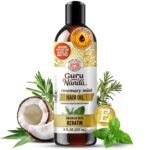 GuruNanda Rosemary Mint for Hair Growth with Keratin & Vitamin E Oil – Encourages Scalp, Shine & Hair Strengthening- 100% Natural, Cruelty-Free, 8oz