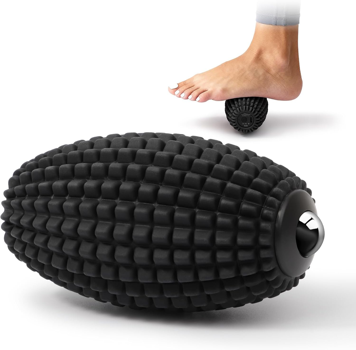 HODEMI Vibrating Massage Ball Roller with Rolling Head, 3 Speeds, Black HODEMI Vibrating Massage Ball Roller with Rolling Head, 3 Speeds, Black