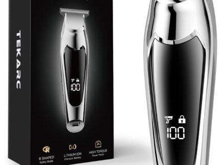 Hair & Beard Trimmer for Men, Wide T Blade Cordless Liners Clippers