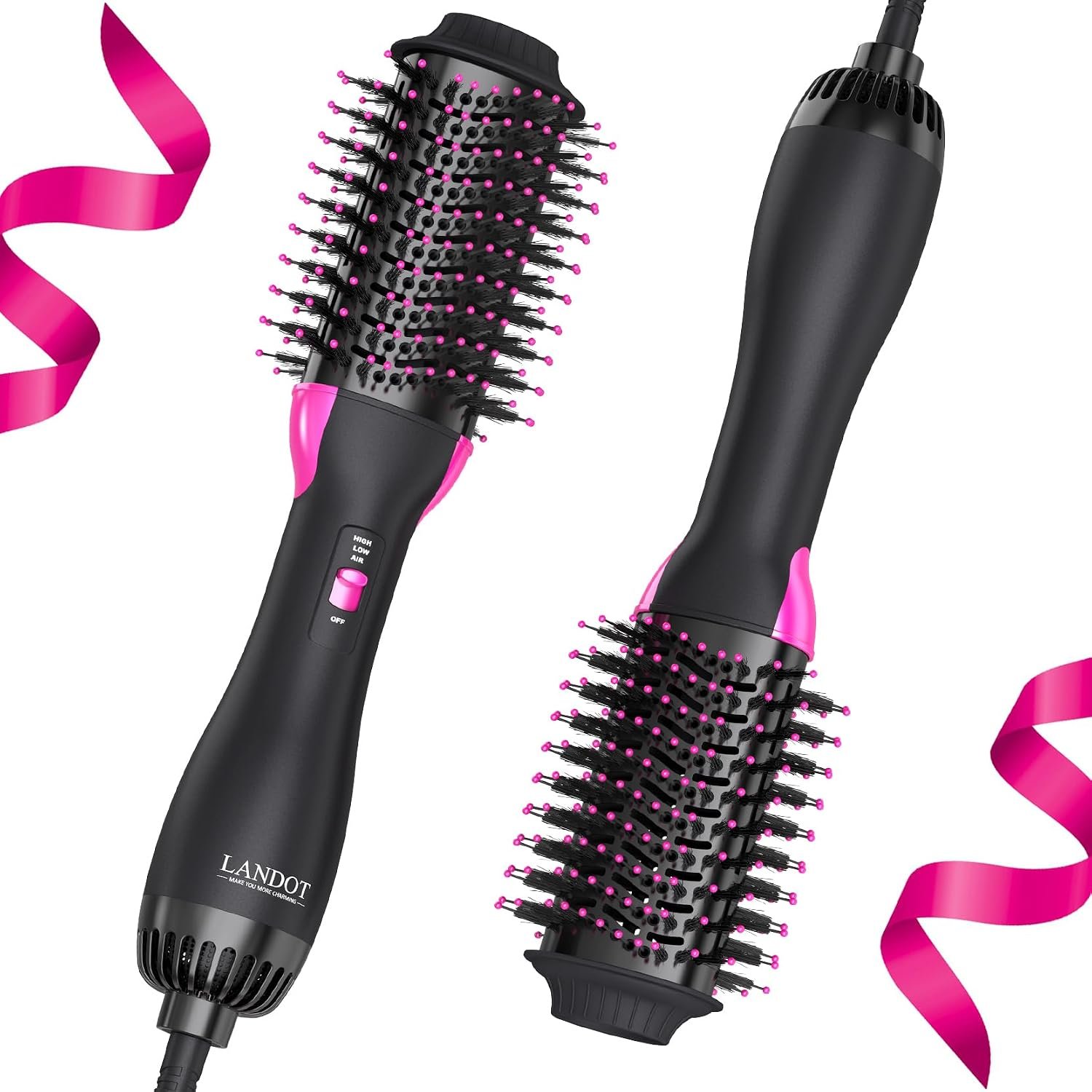 Hair Blow Dryer Brush 2.4 in Hot Air Styler for Volumizing Smooth Blowouts Hair Blow Dryer Brush 2.4 in Hot Air Styler for Volumizing Smooth Blowouts