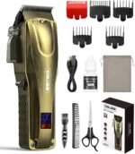 Hair Clippers for Men, Cordless Hair Clipper, LED Display, 7000 RPM