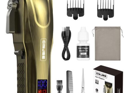 Hair Clippers for Men, Cordless Hair Clipper, LED Display, 7000 RPM