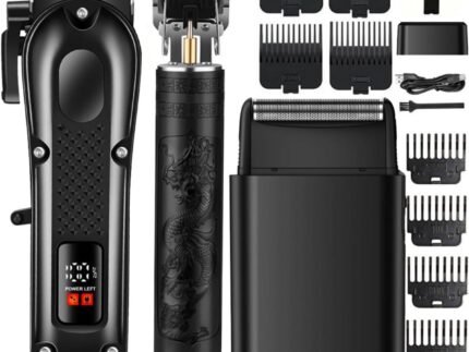 Hair Clippers for Men, Cordless Hair Cutting Kit with Trimmer Shaver