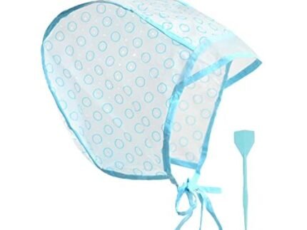 Hair Coloring Kit Highlight Cap Hair Coloring Dye Cap Frosting Cap with Plastic Crochet Hook for Dyeing Hairdressing (1 Pc)
