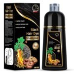 Hair Dye Shampoo for Gray Hair, 3 in 1 Herbal Dye for Women Men, Hair Color Shampoo(Black)