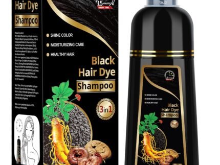Hair Dye Shampoo for Gray Hair, 3 in 1 Herbal Dye for Women Men, Hair Color Shampoo(Black)