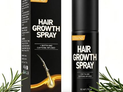 Hair Growth Serum for Women & Men, Hair Growth Spray with Rosemary & Biotin & Caffeine, Non-Greasy & Fast Absorbing Scalp Serum for Hair Thickening & Strengthening, 50ml