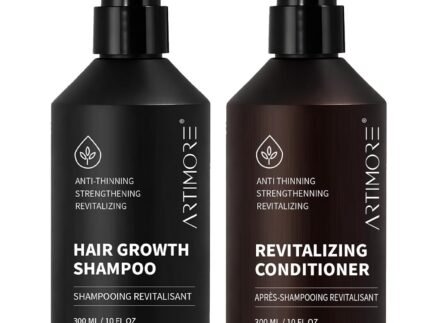 Hair Growth Shampoo and Conditioner Set for Women and Men, Biotin & Rosemary Shampoo and Conditioner for Thinning Hair and Hair Loss (600ml, Shampoo & Conditioner)