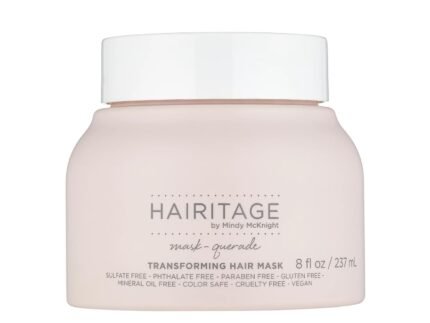 Hairitage Hydrating Argan Oil Deep Conditioning Hair Mask For Dry Damaged + Curly, Color Treated, Frizzy Hair – Moisturizing Hair Repair Treatment with Shea Butter, Aloe & Soy Protein – Soften & Shine
