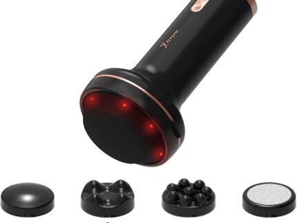 Handheld Cellulite Massager, Body Sculpting Machine, Rechargeable & Cordless, Stomach Fat Massager With 8 Massage Heads 2 Mesh Covers, Massage Abdominal Belly Thighs Butt Neck for Women Men at Home